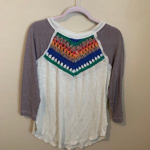 FREE PEOPLE BASEBALL TEE